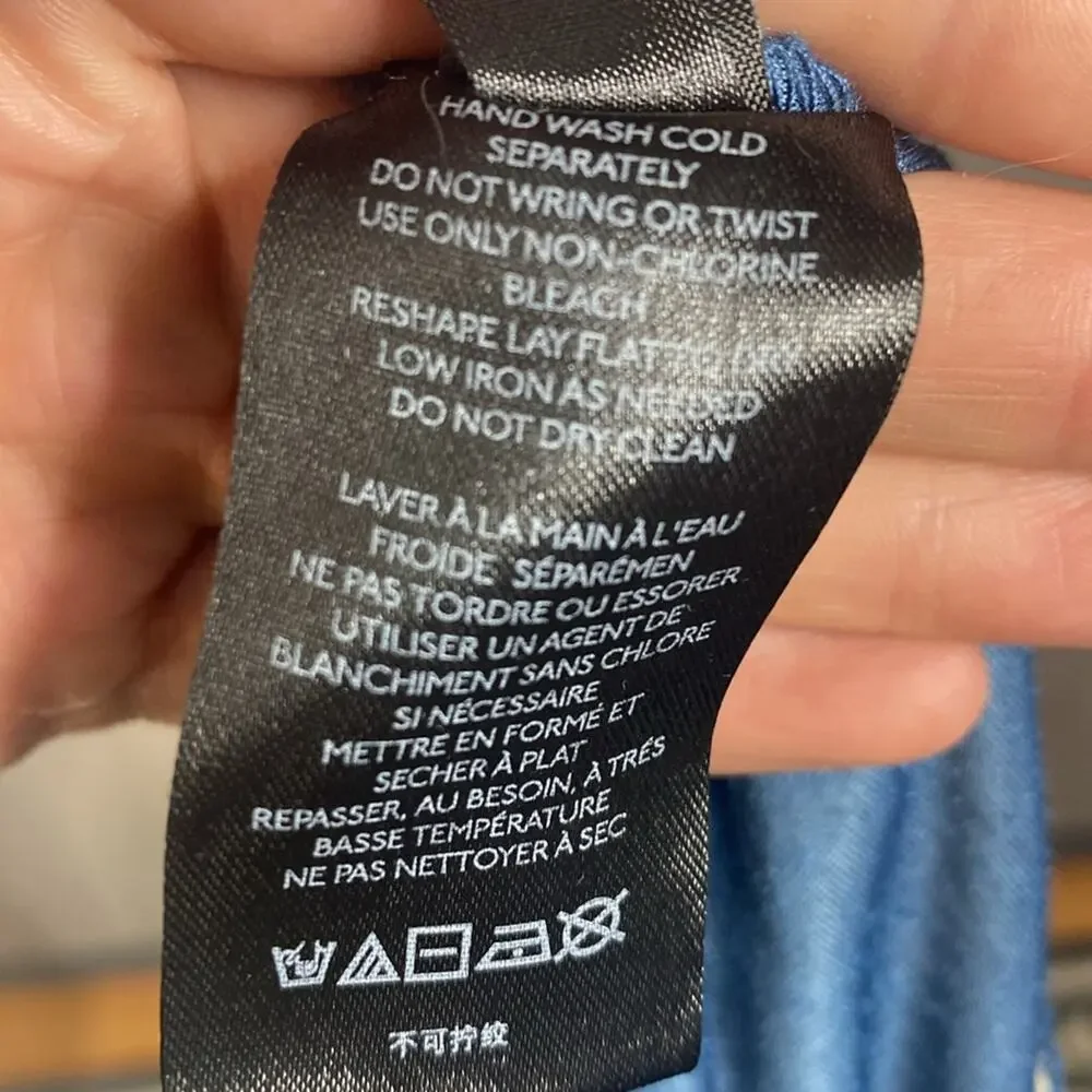 Free People Crushed Velvet Wide Leg Pants in Blue Women's 0 - Picture 6 of 7